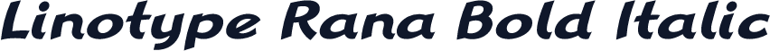 Linotype Rana Bold Italic