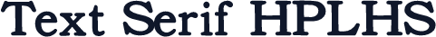 Text Serif HPLHS