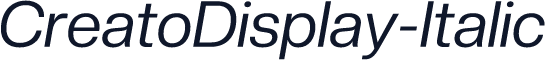 CreatoDisplay-Italic
