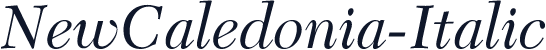 NewCaledonia-Italic