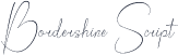 Bordershine Script