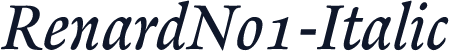 RenardNo1-Italic