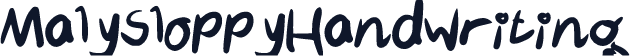 MalySloppyHandwriting