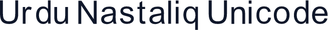 Urdu Nastaliq Unicode