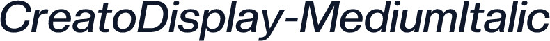 CreatoDisplay-MediumItalic