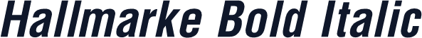 Hallmarke Bold Italic