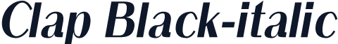 Clap Black-italic