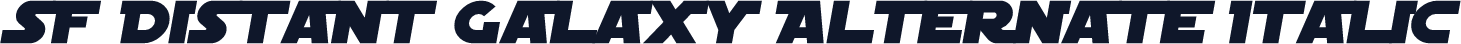 SF Distant Galaxy Alternate Italic