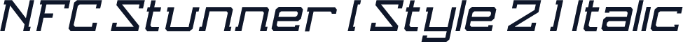 NFC Stunner [ Style 2 ] Italic