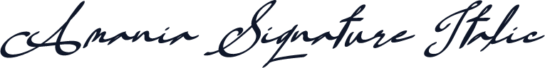 Amania Signature Italic