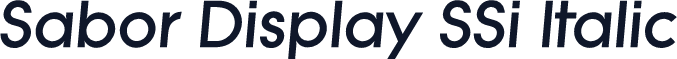 Sabor Display SSi Italic