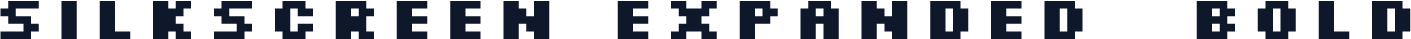 Silkscreen Expanded  Bold
