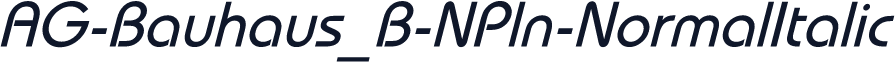 AG-Bauhaus_B-NPln-NormalItalic