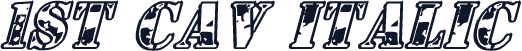 1st Cav Italic