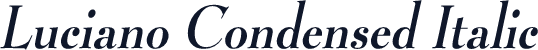 Luciano Condensed Italic