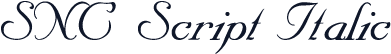 SNC Script Italic