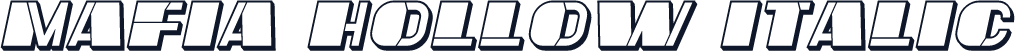 Mafia Hollow Italic