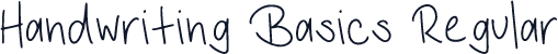 Handwriting Basics Regular