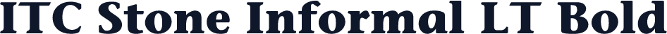 ITC Stone Informal LT Bold