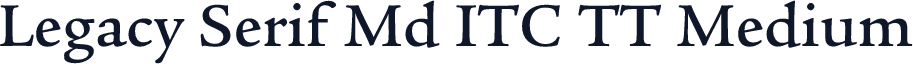 Legacy Serif Md ITC TT Medium