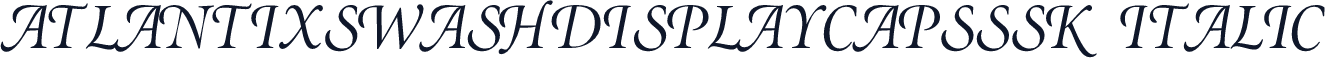 AtlantixSwashDisplayCapsSSK Italic