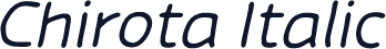 Chirota Italic