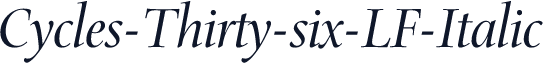 Cycles-Thirty-six-LF-Italic
