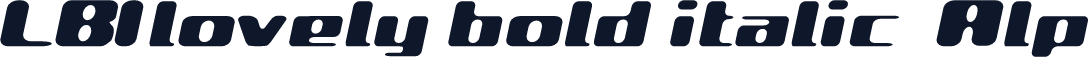 LBIlovely bold italic  Alp