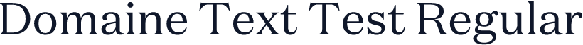 Domaine Text Test Regular