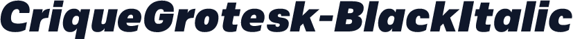 CriqueGrotesk-BlackItalic