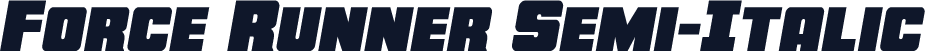 Force Runner Semi-Italic