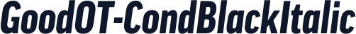GoodOT-CondBlackItalic