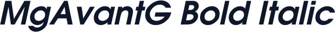 MgAvantG Bold Italic