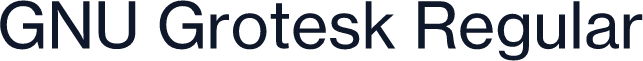 GNU Grotesk Regular