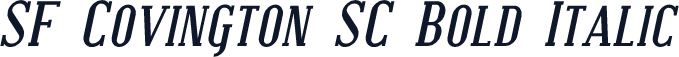 SF Covington SC Bold Italic