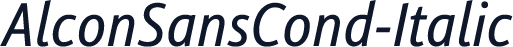 AlconSansCond-Italic