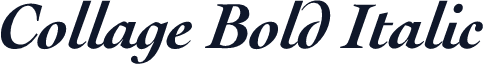 Collage Bold Italic