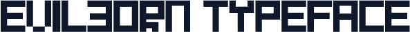 Evilborn Typeface
