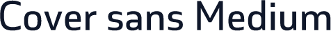 Cover sans Medium