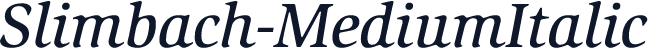 Slimbach-MediumItalic