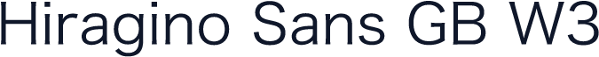Hiragino Sans GB W3
