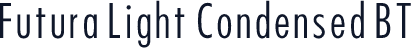 Futura Light Condensed BT