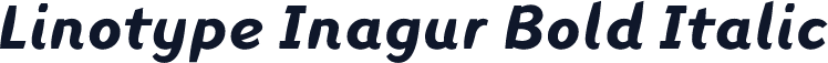 Linotype Inagur Bold Italic