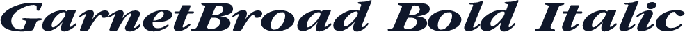 GarnetBroad Bold Italic