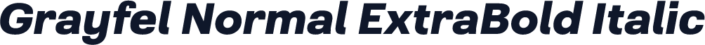 Grayfel Normal ExtraBold Italic