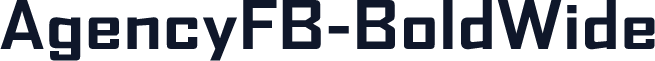 AgencyFB-BoldWide