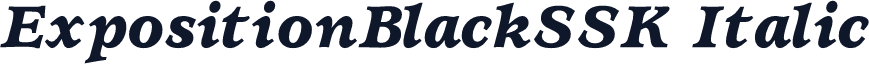ExpositionBlackSSK Italic