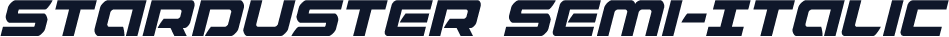 Starduster Semi-Italic