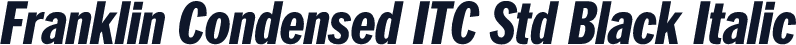 Franklin Condensed ITC Std Black Italic