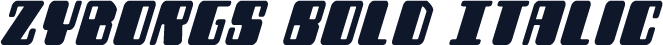 Zyborgs Bold Italic